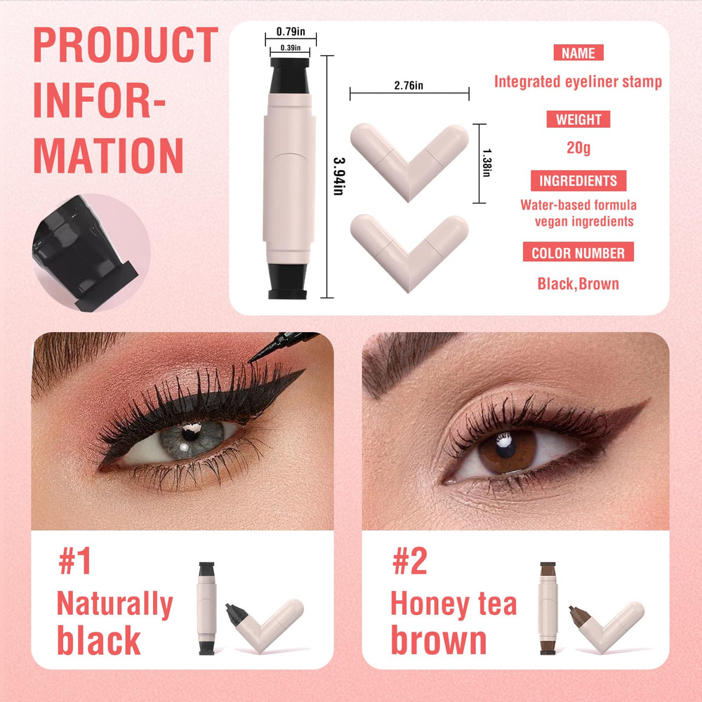 Eyeliner Stamp heart-shaped packaging adds romantic flair.