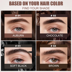 HECI BEAUTY dark brown shade swatch for easy matching