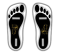 HeeStar black foot pads protect soles during spray tans and prevent staining