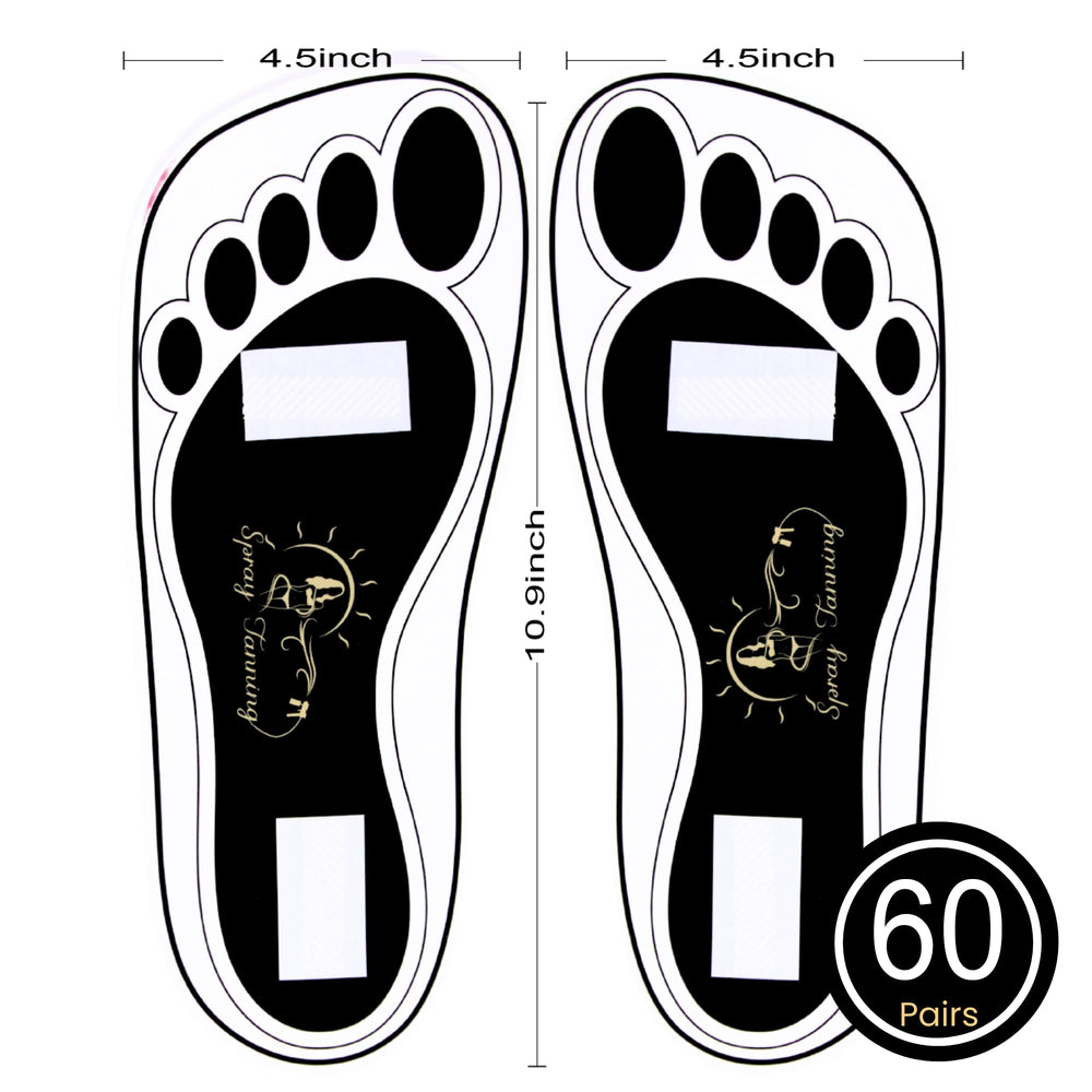 HeeStar disposable feet pads provide hygienic self-adhesive protection during tanning