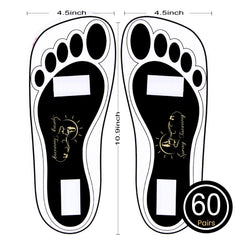 HeeStar disposable feet pads provide hygienic self-adhesive protection during tanning