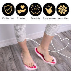 HeeStar feet pads measure 10.9 inches to fit most clients.
