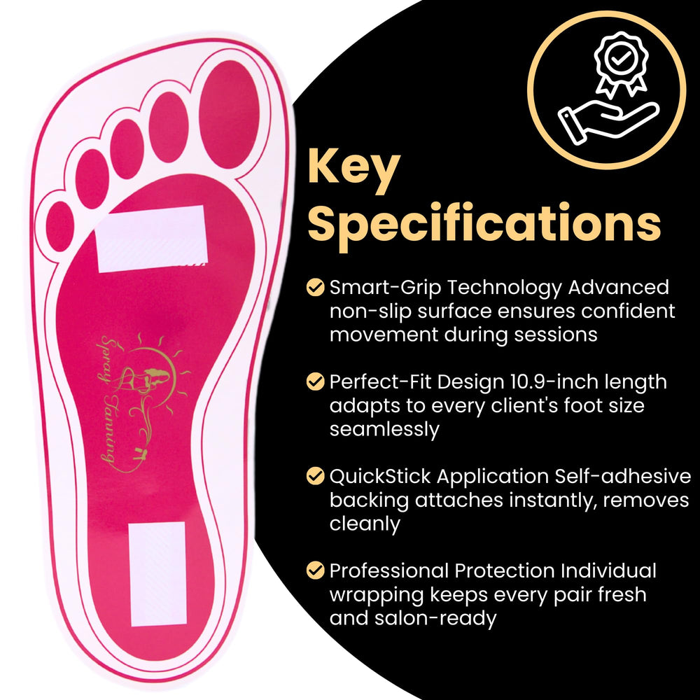 HeeStar non slip feet protectors keep clients steady during treatment.