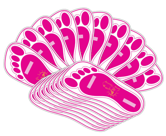 HeeStar spray tan feet pads pack protects clients soles from overspray during sessions.