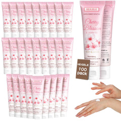 Heigble cherry blossom lotion bottle for daily hydration on the go