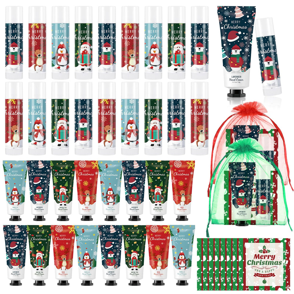 Heigble Christmas hand cream 12-pack in festive red-green packaging for gifting.