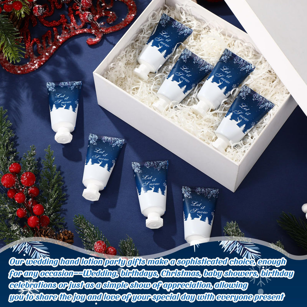 Heigble table display of hand creams, showcasing practical Christmas thank-you gifts.