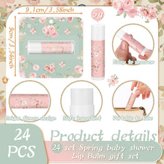 Heigble Tea Party Lip Balm travel size for on the go hydration.