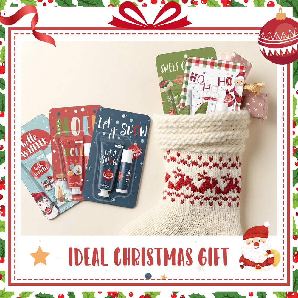 Heigble travel-size hand cream and lip balm for on-the-go hydration.