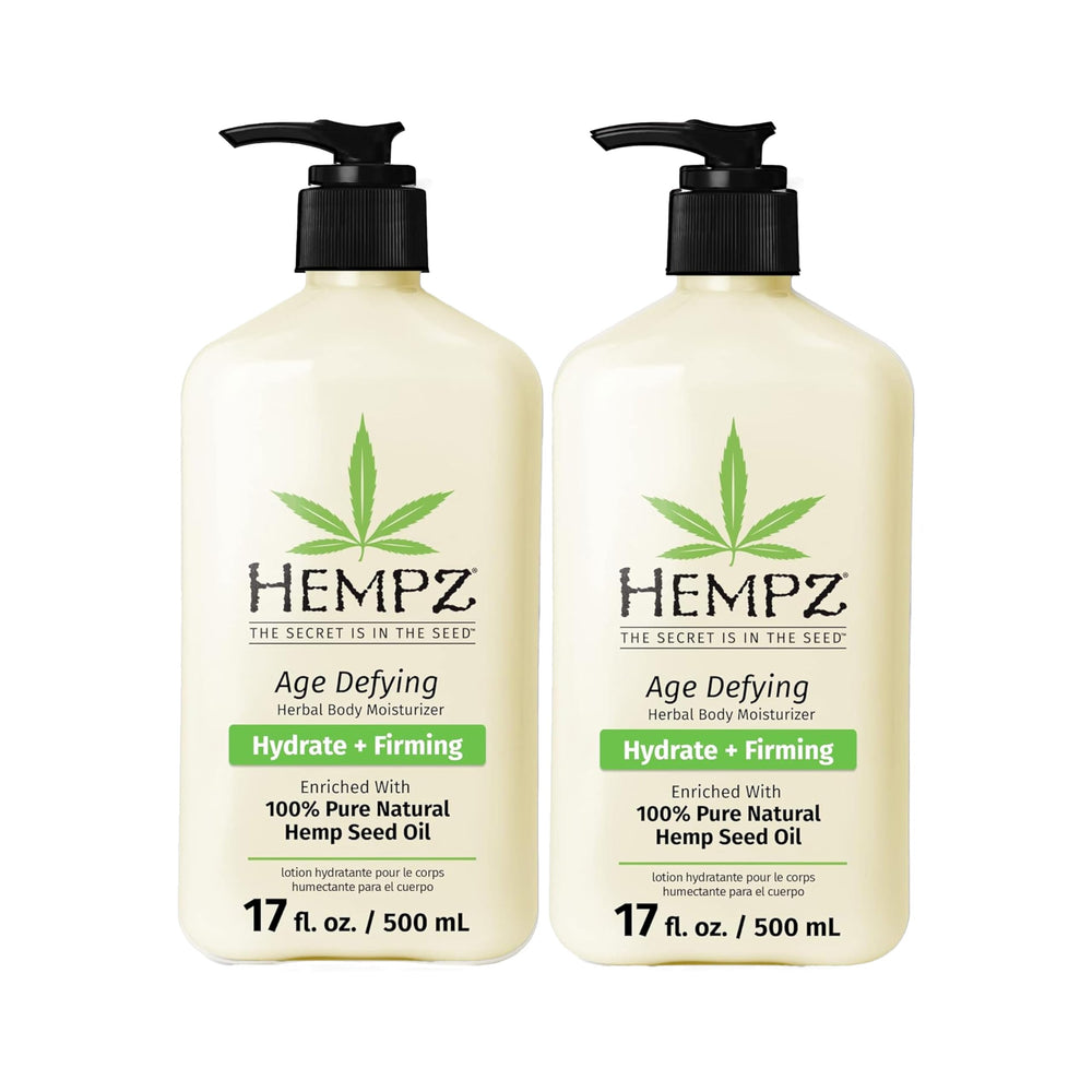 Hempz Age Defying moisturizer bottle front for daily hydration.