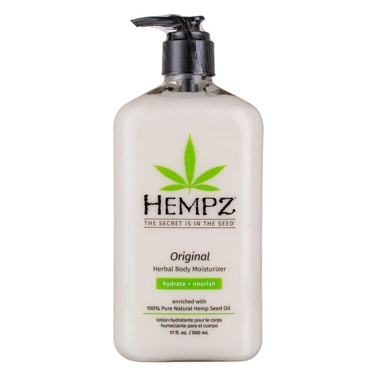 Hempz Original Body Moisturizer bottle pump delivers lasting hydration for daily skin care.