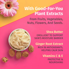 Shea butter and ginseng blend nourishes and conditions the skin in Hempz Original.