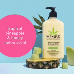 Hempz shea butter rich cream texture close-up for smoothing skin