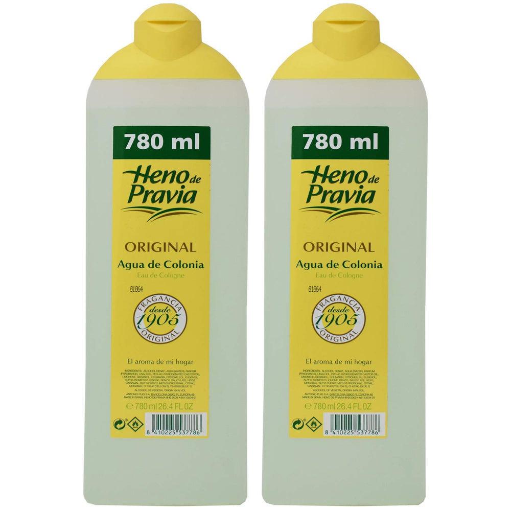 Heno de Pravia Original Colonia 2-pack packaging box showcases value