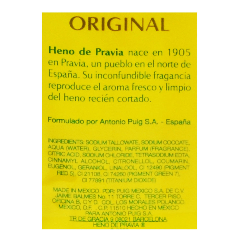 Creamy lather and gentle bubbles from Heno de Pravia soaps.