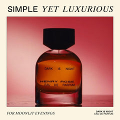 Henry Rose Dark Is Night cap closeup, eco-friendly cap and refined label.