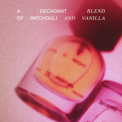 Henry Rose Dark Is Night glass detail, premium bottle with a clean look.
