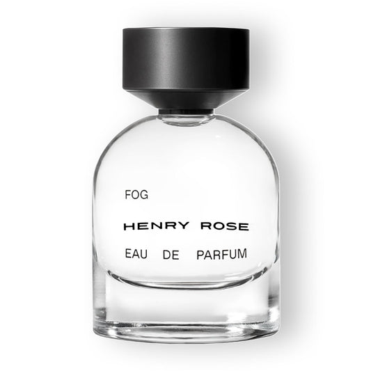 Henry Rose Fog bottle front view highlighting clean unisex design
