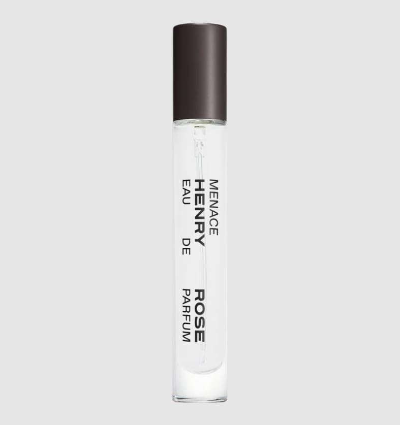 Henry Rose Menace travel spray bottle, compact design for on-the-go fragrance.