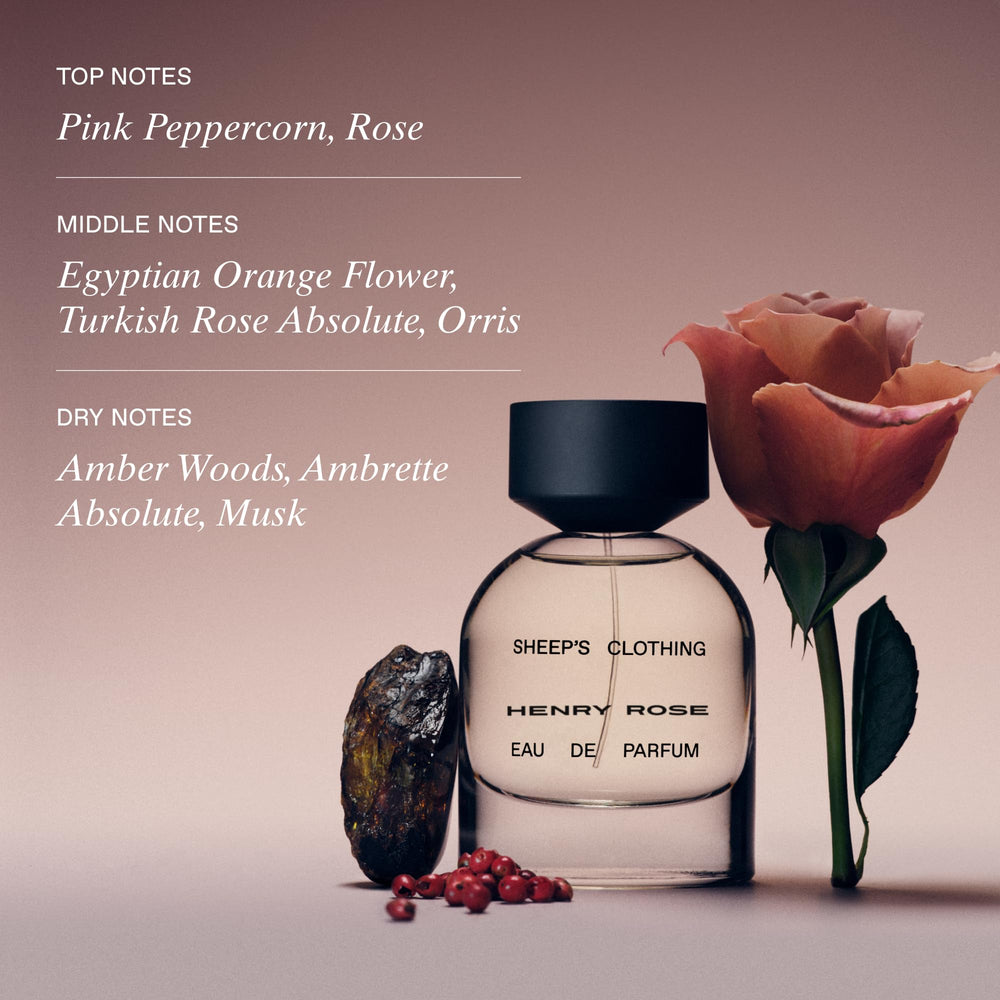 Henry Rose Sheep's Clothing features Rose Absolute for a refined everyday signature