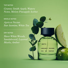 Henry Rose SMYTH apple notes close-up reveal crisp, refreshing aroma.