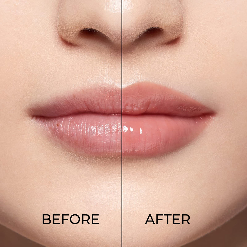 Swatch of HERA Lip Gloss texture highlights long-lasting color and comfort.