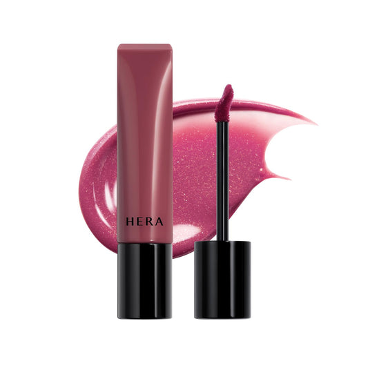 HERA Sensual Tinted Shine Lip Serum Purple Rum bottle with glossy hydration