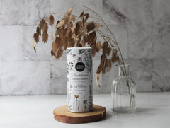 Herb and Root arrowroot oats blend highlighted in powder.