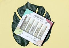 Santal vial from Herb & Root Discovery Set, clean, balanced fragrance for daily wear.