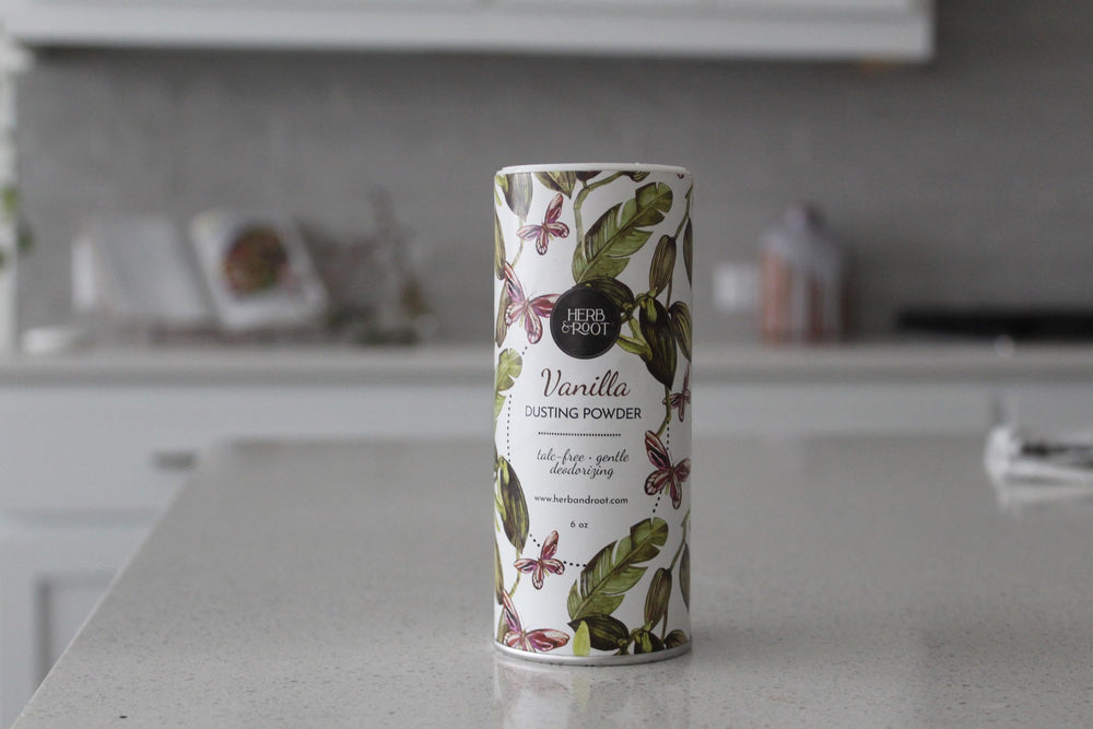 Herb & Root jasmine powder for light, floral freshness.