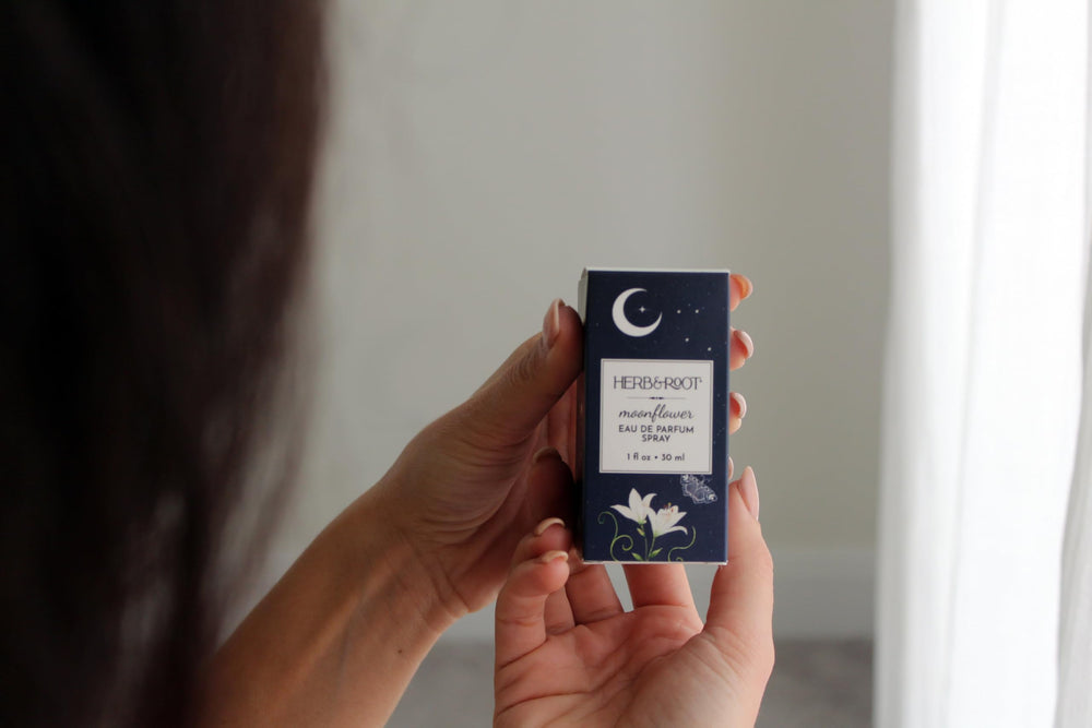 Moonflower packaging signals premium, cruelty-free design.