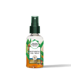 Herbal Essences Bio Renew Argan Oil & Aloe hair oil mist bottle shows repair and shine