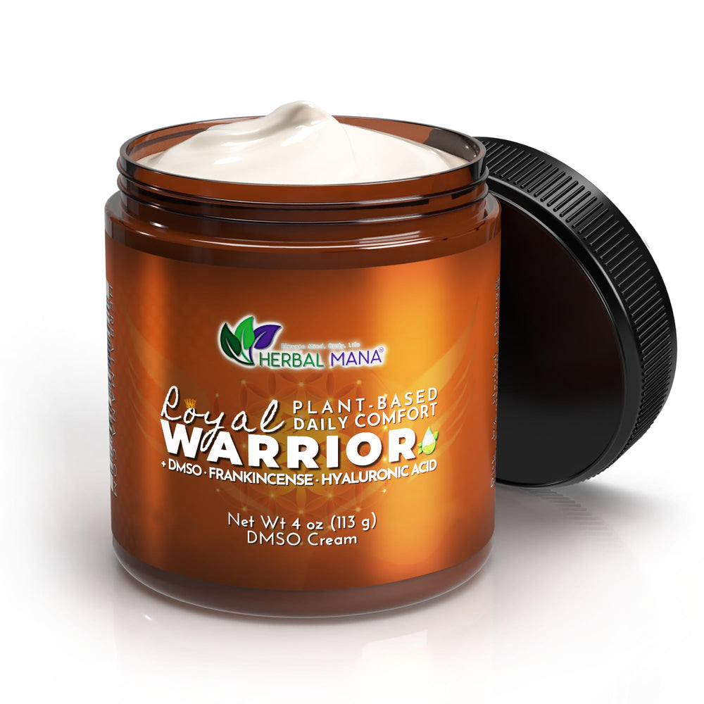 Herbal Mana Frankincense DMSO Body Cream texture showing fast absorption for daily hydration.