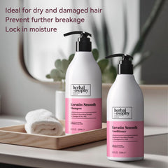Herbalosophy gluten-free label on bottle – salon-quality care
