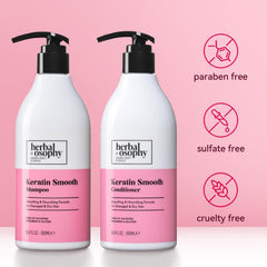 Herbalosophy Keratin Conditioner smoothing hair – easier detangling