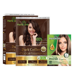 Herbishh Dark Coffee bottle pour for easy color application
