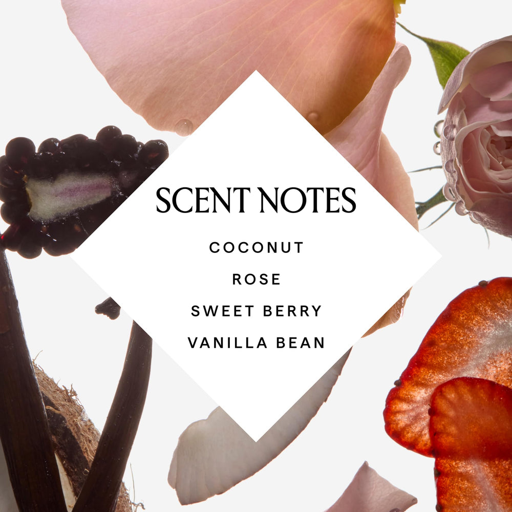 Moroccan rose detail with spa-like aroma for relaxing skincare