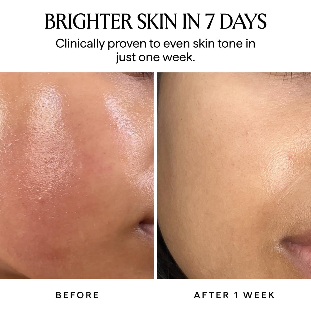 Nova glow after use suggests radiant, lightweight finish on skin