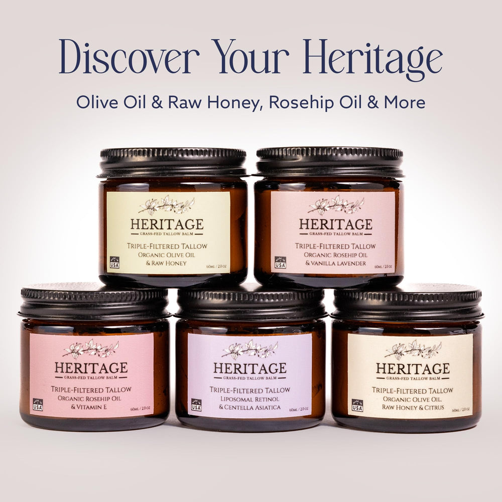 Heritage Refinery & Co. hand application of balm during routine.