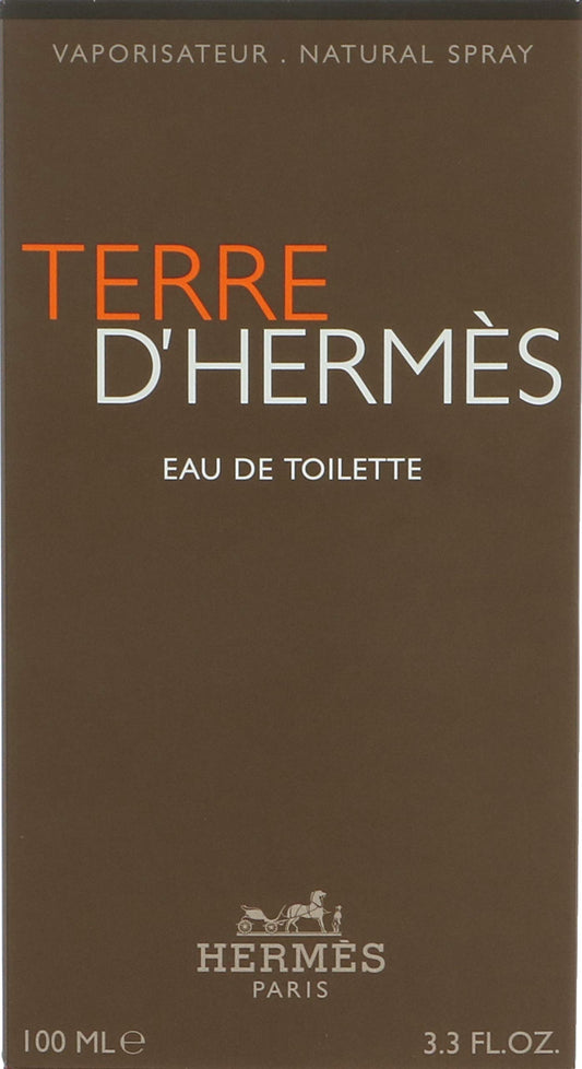 Hermès Terre D'Hermès EDT bottle pour, a versatile, refined scent for daily wear.