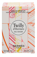 Hermès Twilly Eau Ginger EDP packaging close-up emphasizes luxe presentation and gifting appeal.