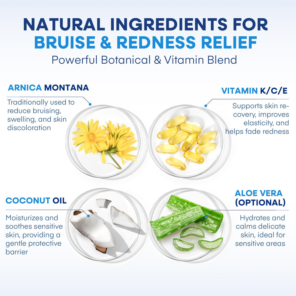 Hermon Arnica Bruise Cream texture close-up shows hydrating feel