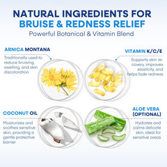 Hermon Arnica Bruise Cream texture close-up shows hydrating feel