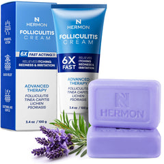 Hermon folliculitis cream application on skin for targeted relief
