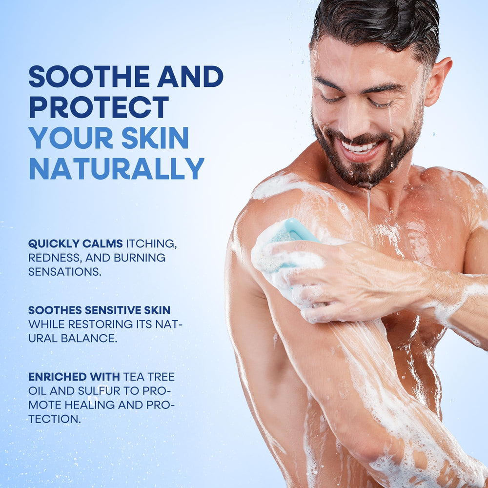 Hermon Folliculitis Shampoo on hair roots suggesting nourishment and fuller look.