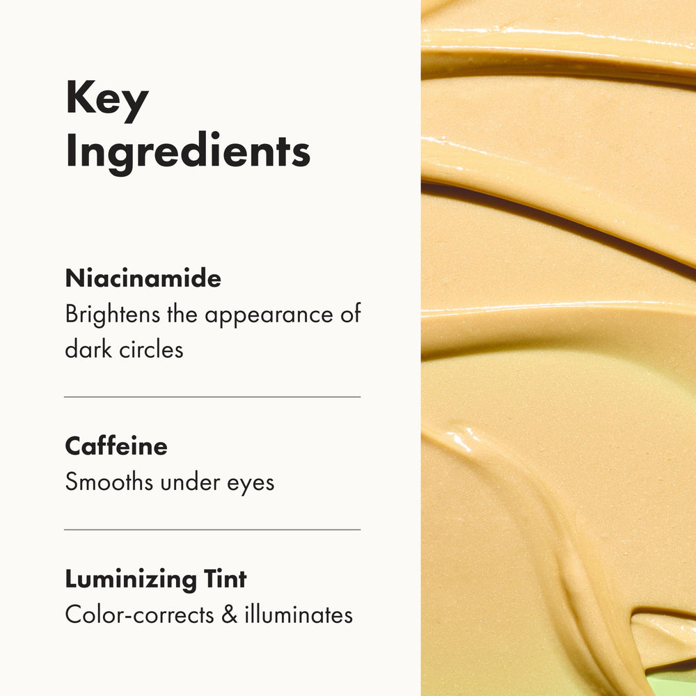 Hero Cosmetics Bright Eyes under-eye glow adds subtle radiance around the eyes.