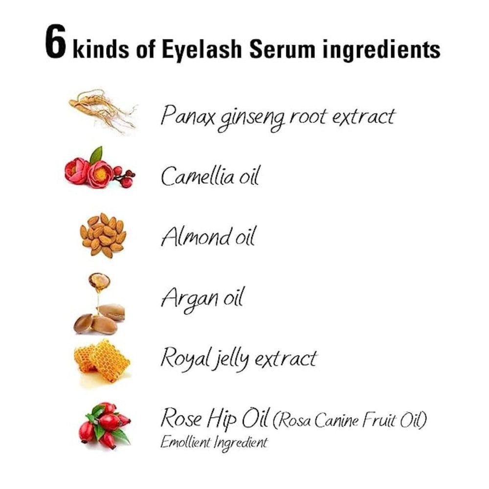 Heroine Make illustration of camellia and argan oils for lash hydration.