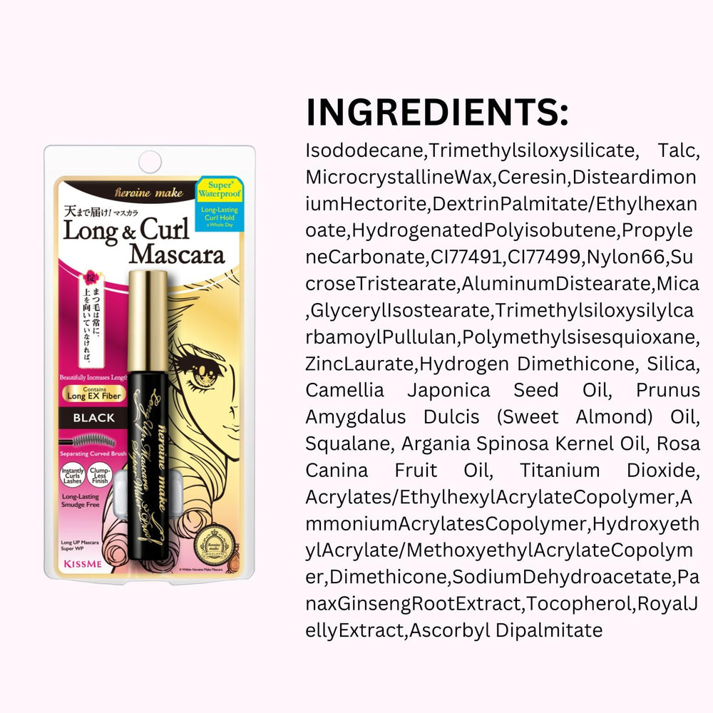 Heroine Make KissMe tubing mascara made in Japan close-up
