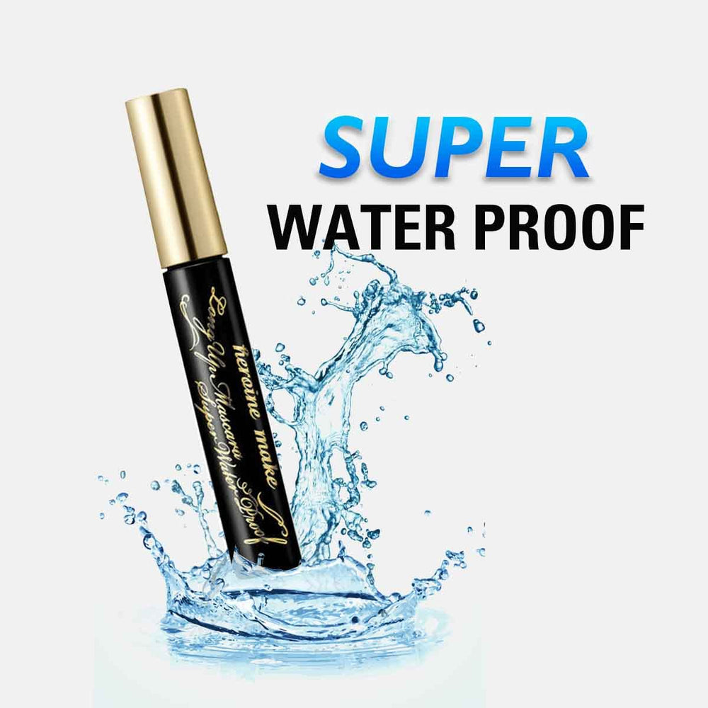 Heroine Make Mascara-smudge-proof-wear keeps lashes crisp through heat and humidity.