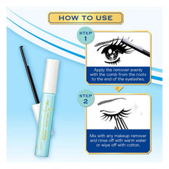Heroine Make Mascara Remover packaging highlighting travel-friendly design